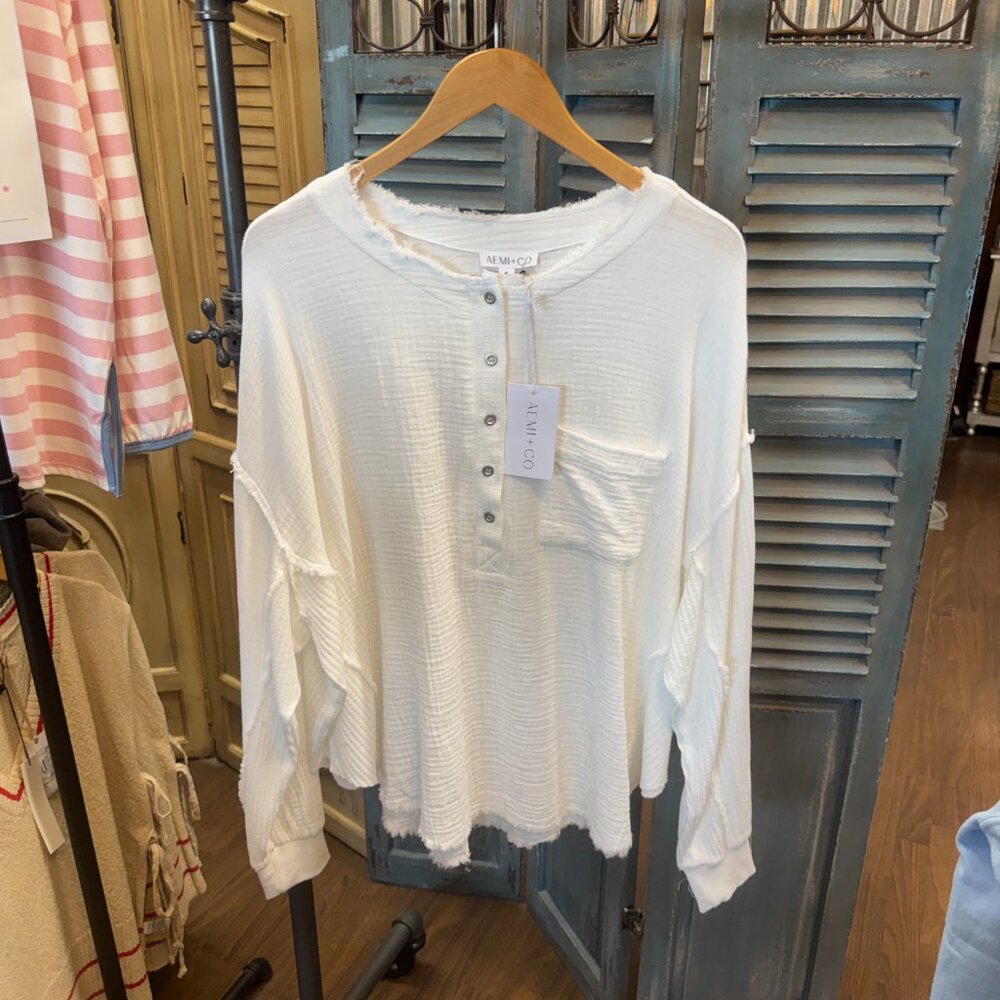 Aemi + Co Majorie White Top